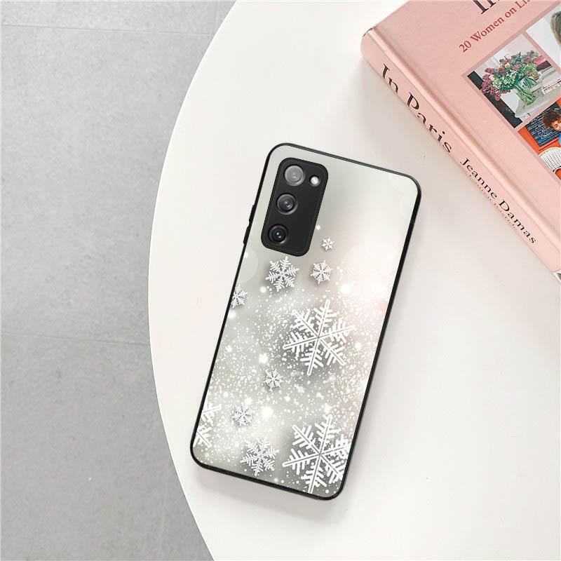 Phone Case For Samsung S22 5G S21 Ultra S20 FE S10 Plus Lite Christmas Santa Snowman Soft Silicone Cover For Galaxy S9 S8 S7 A91