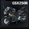 1/12 Scale Suzuki GSX-250R Metal Model Toy Alloy Diecast Motorcycle Simulation Toy with Light Sound Collection for Children Gift