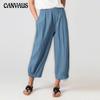 Summer Women's Pants Loose Harem Pants High Waist Cotton Linen Nine-quarter Pants Wide Leg Pants Women's Pants