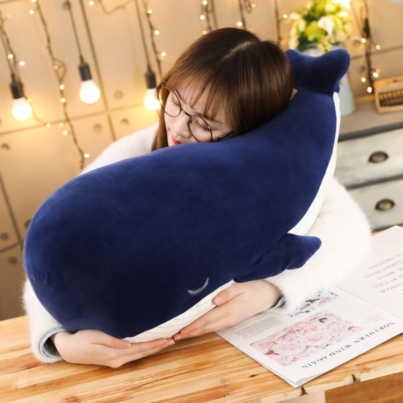 Super Soft Plush Toy Sea Animal Big Blue Whale Soft Toy Stuffed Animal Birthday Gift