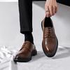 Fashion 2024 New Arrival Spring New Formal Leather Shoes Lace-up Low Top Casual Men's Shoes Outdoor Luxury Brand Oxfords Male Shoes