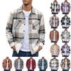 Mens Flannel Shirts Long Sleeve Lightweight Plaid Shirt Casual Button Down Shirts