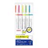 Justfit Mojini Line Highlighter Set, 5 Colors, Precision Tip, Compact 11.6x11.6x135.1mm, 53.5g