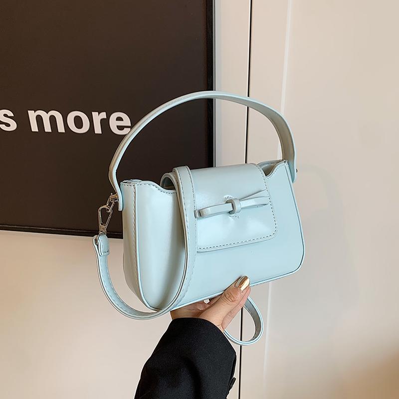 Bow Fashion Small Crossbody Bags for Women Classic Red Soft Leather Bridal Bag Multicolor Flap Design Lady Handbag