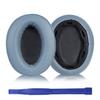 Сменные амбушюры Adhiper для наушников Sony Protein Leather Ear Memory Foam Pads WH-H910N WH-H910N Наушники, амбушюры, (Синяя/белковая кожа)