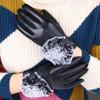 Hengyuanxiang Women's Sheepskin Touchscreen Warm Gloves