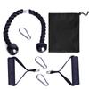 Cable Machine Attachment Set Triceps Pull Down Rope with Resistance Bands Handle and Carabiner