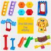 Lexiangfeng Large Block Building Set with Slide, Swing, Ferris Wheel, and Accessories