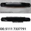 BMW Mini F55/F56/F57 Front Bumper Trim & License Plate Cover - Gloss Black/Matte, 51117337791