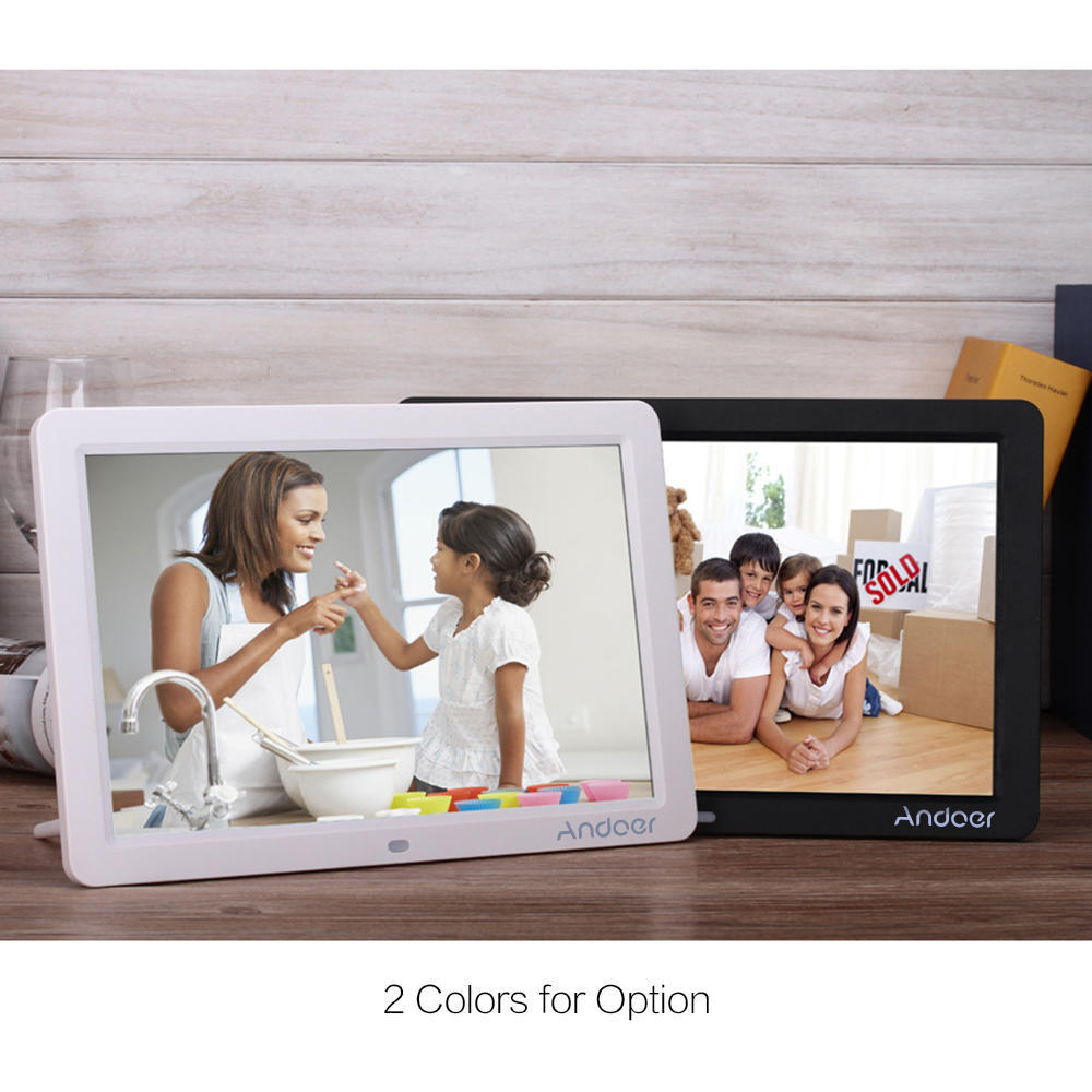 Andoer 12" Wide Screen HD LED Digital Picture Frame Digital Album High Resolution 1280*800
