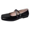 Square Head Versatile French Retro Popular Mary Jane Shoes Women's 2025 New Spring Xiaoxiang with Skirt Light Mouth Single Shoes