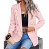 Tweed Women's Blazer Lapel Thin Coat Fashion Casual Top Commuter Single Breasted Long Sleeved Thin Jacket Spring and Autumn