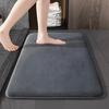 Absorbent Memory Foam Carpet Non-Slip Bathroom Toilet Bath Mat Soft Shower Decorative Rug Sponge Flat Bathtub Anti-skid