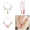 Tang Ming Song Dynasty Hanfu Ruyi Pendant Pearl Long Tassel Necklace Chinese Style Necklace  Hanfu