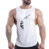Summer Adult Men'S Outdoor Fitness Crew-Neck Vest Creative Feather Pattern 2d Print Multi-Color Quick-Drying Sleeveless Shirt