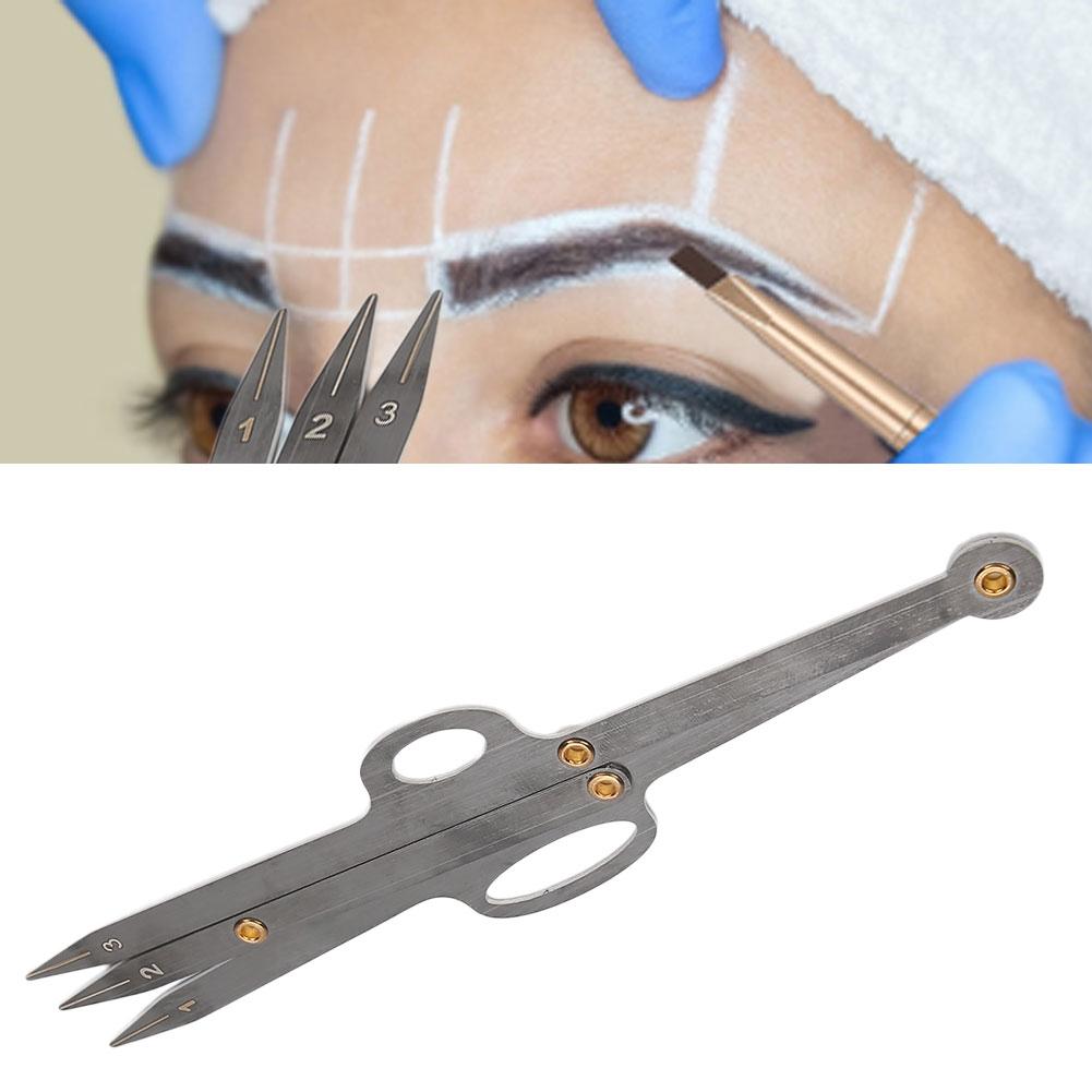 Eyebrow Stencil Template Eyebrow Guide Ruler Positioning Measure Tool Microblading RulerBlack