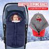 Universal Baby Sleeping Bag Stroller Annex Mat Footmuff Cover Stroller Bunting Bag Waterproof Windproof Cold-Proof Detachable