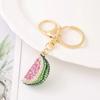 Creative Watermelon Alloy Keychain Fruit Key Rings Handbag Decorative Pendant Ornaments Gift