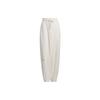 Lounge Fleece Pants Solid Color Windproof Warm Loose Cuff Knitted Sports Pants Women Pants White IM8854
