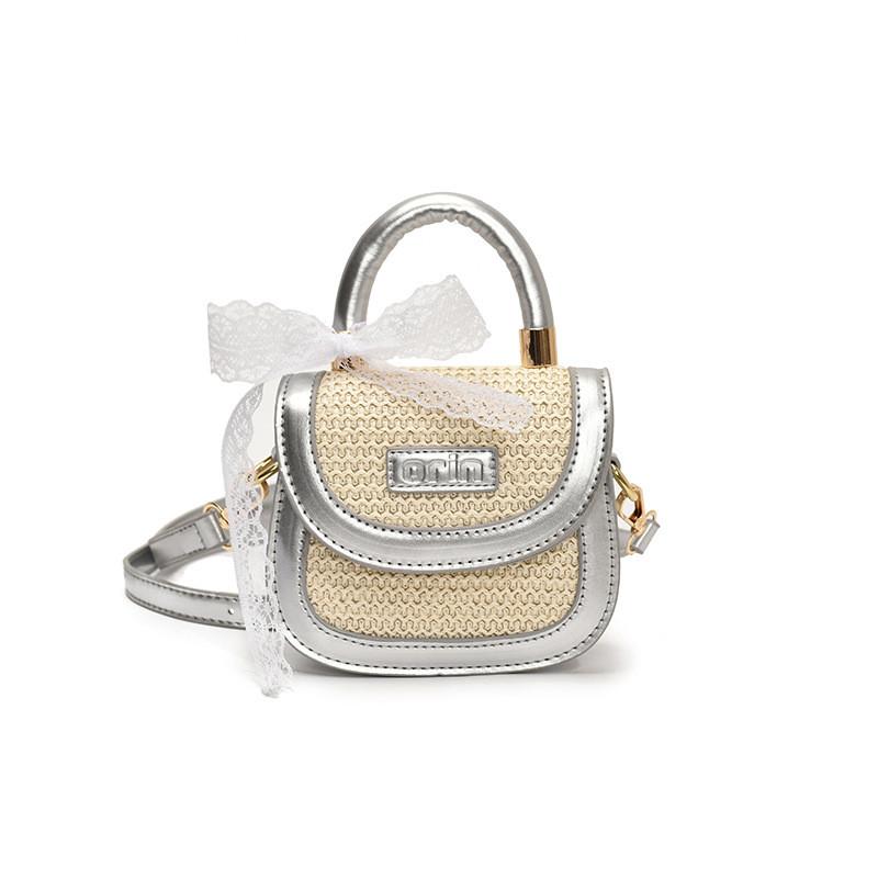 Handbag Knitted Princess Kids Shoulder Bag With Neutral Colors Matching Easy