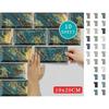 20x10cm Modern Waterproof 3D Tile Stickers Vinyl Self-adhesive Home Wall Decor Kitchen Bathroom Peel And Stick Decals 10 Sheet