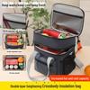 Double-Layer Insulated Waterproof Lunch Bag for Picnics & Outdoor Use