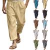 Men'S Pants Beach Pants Solid Color Comfortable Breathable Casual Daily Vacation Pants