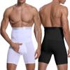 Men's Boxer Shaper Compression Pants High Waist Belly Control Exercise Training