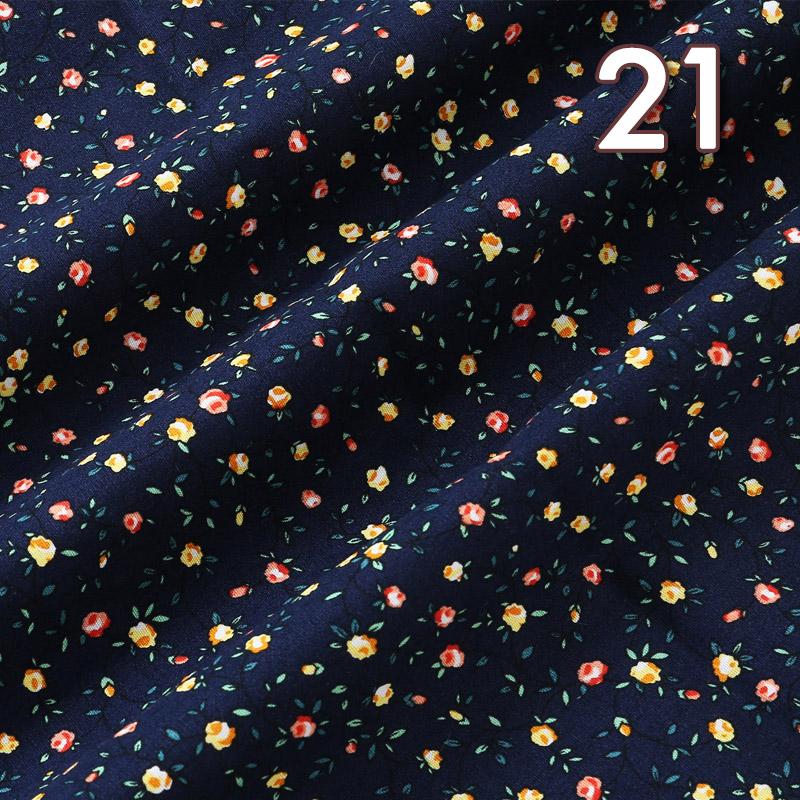 100*150cm Pastoral Style Small Floral Printed Cotton Fabric Summer Thin Flower Fabric For DIY Dress Patchwork Sewing Accessories