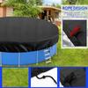 8/10/12FT Round Swimming Pool Covers Summer Pool Cover Protector Heavy Duty Tear Resistant Pool Cover For Aboves Ground Pools