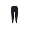 Solid Color Letter Print Fleece-Lined Cuffed Knit Sports Pants Men Bottoms Black 952217754-3