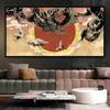Japanese Style Decor Canvas Painting/cranes/clouds/red Sun/dragon Poster HD Print Wall Art Picture for Living Room Home Decor