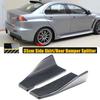35cm Side Skirt Extension Rear Splitter Winglet Aprons Guards Universal For 2008-2017 Mitsubishi Lancer EVO 10 Car Accessories