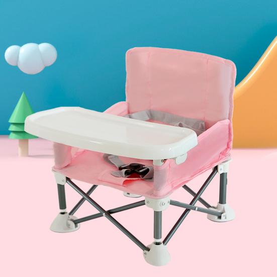 Baby Outdoor Beach Chair with Non-Slip Pads High Stability Strong Load-bearing Portable Compact Folding Chair Kids Infant Dinner Table
