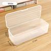 Simple Large Capacity Storage Box Transparent Multi-function Pencil Case Plastic Desktop Organizer Student Stationery Box