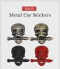 3D Металлическая Автомобильная Наклейка Призрачный Череп Скелет Голова Эмблема Значок Наклейки Аксессуары