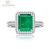 New Jewelry S925 Sterling Silver Square Personalized Classic Ring For Women Fine Temperament High Grade Jewelry Gift