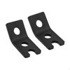 2 Pieces Flag Pole Mount Brackets Accessories Wear Resistant Convenient Metal Sturdy