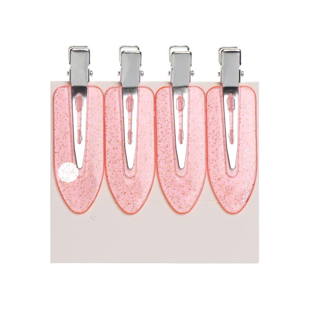 Hairdressing No Mark Candy Color Seamless Hair Clips No Bend Barrettes Bang Clip No Crease Hairpin