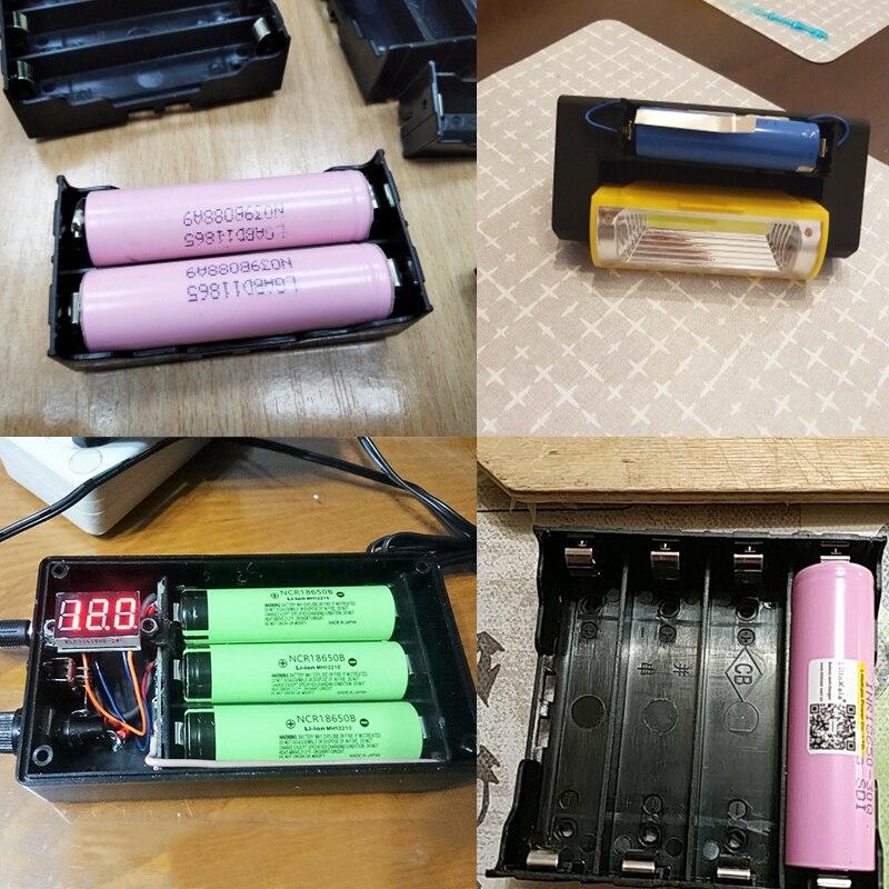 ABS 18650 Battery Storage Case 4X High Quality DIY Battery Box 4 Slot Batteries Container