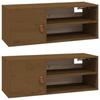 VidaXL Armoires murales 2 pcs Marron miel 80x30x30 cm Pin massif 818392