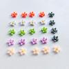 100 Pieces Mixed 8mm Mini Flower Resin Scrapbook Decoration Suitable for Diy Jeweled Hair Accessories