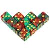 Premium Quality Square Corner Dot D6 Dice Set for Table Board Gaming - 12mm Mixed Color, Pack of 10