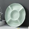 Candy Plate 5 Compartments Large Capacity Round Food Grade Multi-purpose Snack Fruit Nut Food Serving Tray Dish Holder Kitchen Supplies