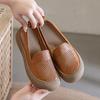 Casual Summer New Flat-soled Single Shoes Hollow Breathable Sandals Women's Leather Shoes Medium Hole Shoes