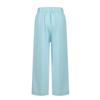 Women's Fashion Solid Color Loose Elastic Waist Straight Pocket Casual Pants