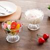 Thickened Ice Cream Bowl Flowers Shape Pudding Cups Salad Bowl Cocktail Glass  Milkshake