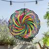 Vibrant 3D Metal Wind Spinner - Colorful Swirling Design, Durable Indoor & Outdoor Garden Decor, Perfect Gift for Women, Moms, Grandmas & Wives