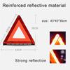 Car Triangle Reflective Tripod Emergency Breakdown Warning Reflective Sticker Safety Hazard Foldable Stop Sign Car Accessories