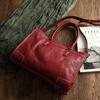 Johnature Genuine Leather Large Handbag Women Bag Natural Soft Cowhide Casual Tote Solid Color Simple Shoulder Bags